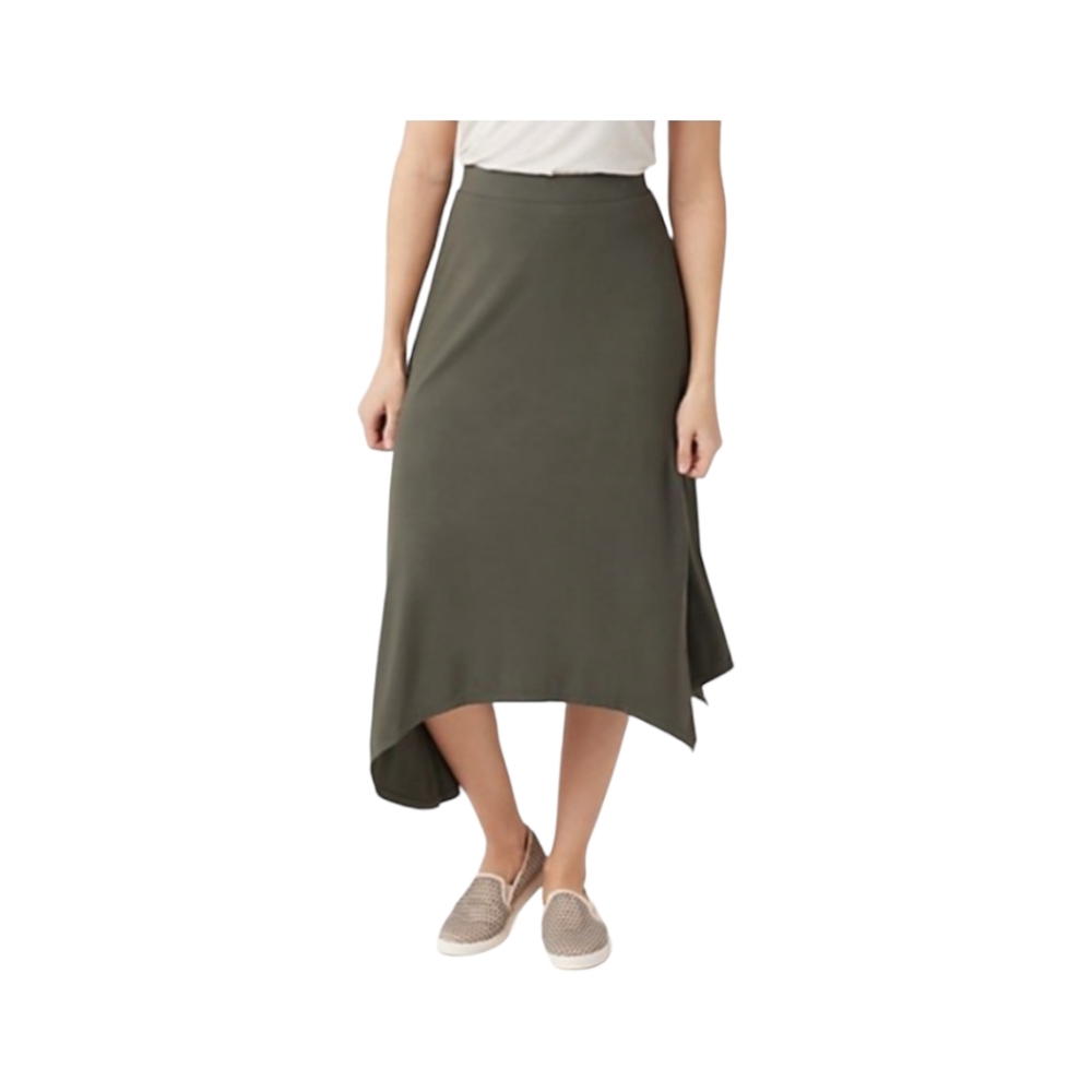 LOGO  Pull-on  Asymmetrical Skirt L